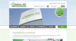 Desktop Screenshot of heitzer-ag.de