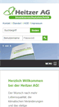 Mobile Screenshot of heitzer-ag.de